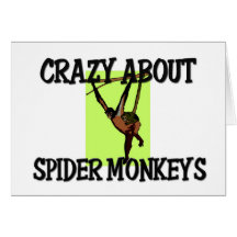 Crazy About Spider Monkeys Card