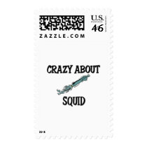 Crazy About Squid postage by AnimalShirts Crazy About Squid postage