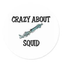 Crazy About Squid stickers