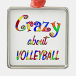Crazy About Volleyball Christmas Ornaments