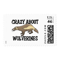 Crazy About Wolverines postage by AnimalShirts Crazy About Wolverines postage