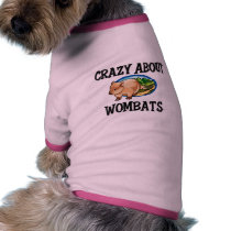 Crazy About Wombats pet clothing by AnimalShirts Crazy About Wombats pet clothing