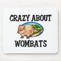 Crazy About Wombats mousepads by AnimalShirts Crazy About Wombats mousepads