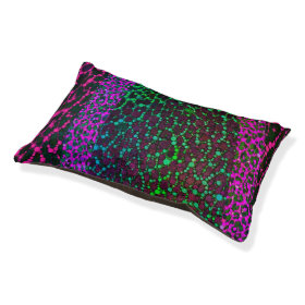 Crazy Animal Print Abstract Small Dog Bed