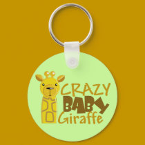 Crazy Baby Giraffe Keychain