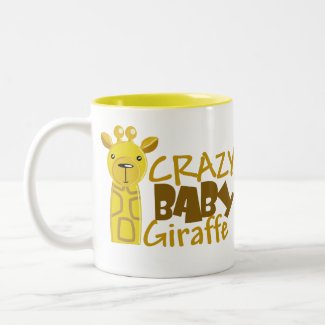 Crazy Baby Giraffe Mug mug