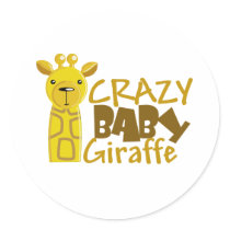 crazy baby giraffe stickers by crazycoolbaby crazy baby giraffe stickers