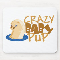 crazy baby otter mousepads