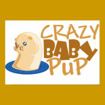 crazy baby otter posters