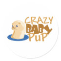 crazy baby otter stickers