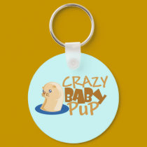 Crazy Baby Pup keychains
