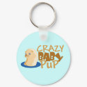 Crazy Baby Pup keychains