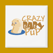 Crazy Baby Pup magnets
