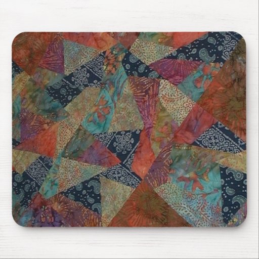 Crazy Batik Quilt Mouse Pad Zazzle