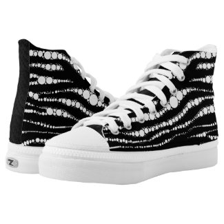 Crazy Beautiful Animal Print Hightop Zip Shoes Printed Shoes