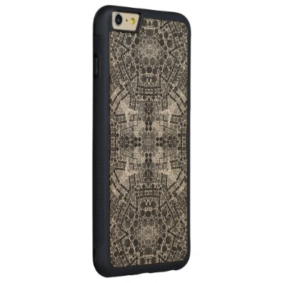 Crazy Beautiful Black&White Abstract Carved® Maple iPhone 6 Plus Bumper