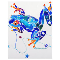 CRAZY BLUE TREE FROGS LETTERHEAD TEMPLATE