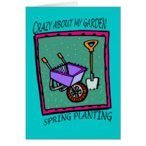 CRAZY BOUT MY GARDEN CARD by CREATIVEBAGS CRAZY BOUT MY GARDEN CARD