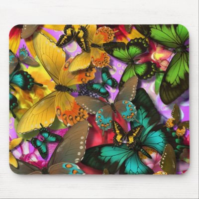 Crazy Butterflies mousepads