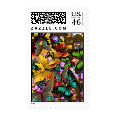 Crazy Butterflies Postage