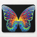 crazy butterfly mousepad
