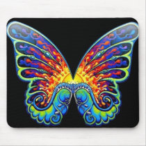 crazy butterfly mousepad by SandraTAlexander crazy butterfly mousepad