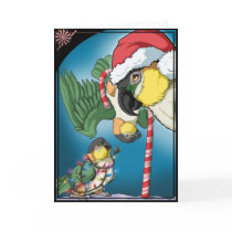 Crazy Caiques Christmas Card by CrazyParrotLady Crazy Caiques Christmas Card