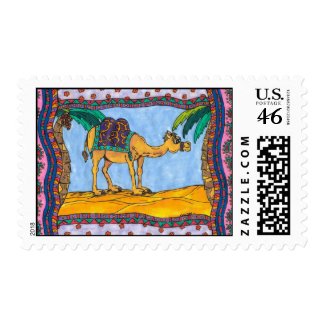 Crazy Camel postage stamp