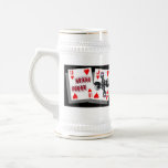 crazy cards poker stein coffee mugs