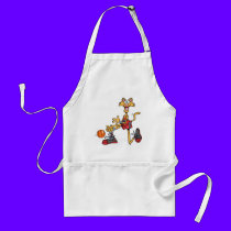 Crazy-Cat-and-Basketball aprons