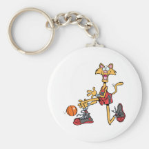 Crazy-Cat-and-Basketball Keychains