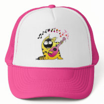 Crazy Cat Guitarist Trucker Hat