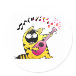 Crazy Cat Guitarist stickers