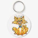 Crazy Cat keychains