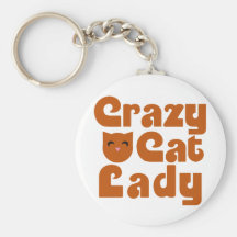 Crazy Cat Lacy Keychain