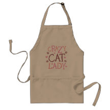 Crazy Cat Lady Aprons