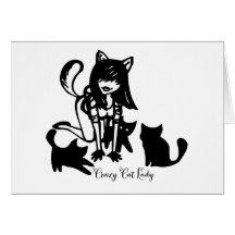 Crazy Cat Lady Card