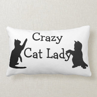 cat lady pillow