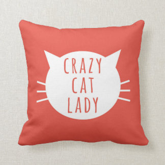 cat lady pillow