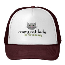 Crazy cat lady in training mesh hats