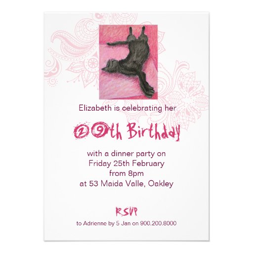 Crazy Cat Lady Indie Birthday Invites