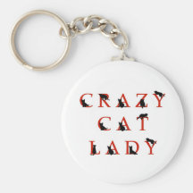 Crazy Cat Lady Key Chains