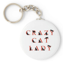 Crazy Cat Lady Key Chains
