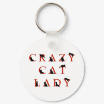 Crazy Cat Lady keychains by MishMoshTees Crazy Cat Lady keychains