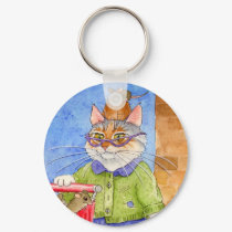 Crazy Cat Lady keychain