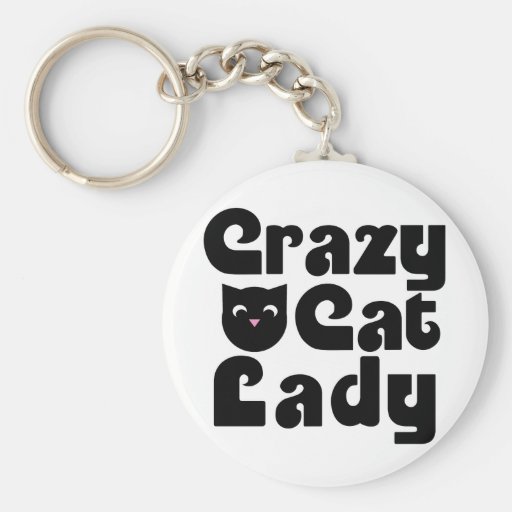 Crazy Cat Lady Keychain