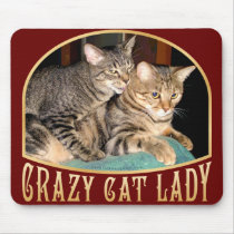 Crazy Cat Lady mousepads