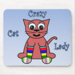 Crazy Cat Lady mousepads