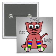 Crazy Cat Lady Pin