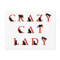 Crazy Cat Lady Post Cards